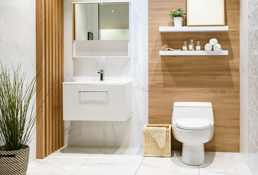 salle de bain bois